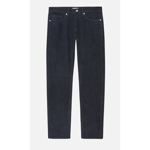 FRAME L'Homme Straight Corduroy Pants Mens 33 Navy Blue Stretch Luxury Designer